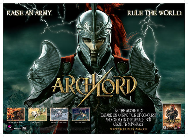 One sample double page A4 advertisement carried out for the games company Codemasters